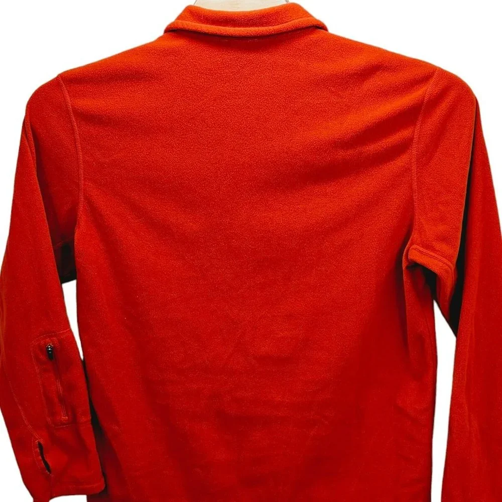 The North Face Fleece Lightweight 1/4 Zip Orange‎ Pullover Jacket Men's Large